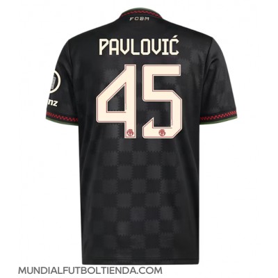 Camiseta Bayern Munich Aleksandar Pavlovic #45 Tercera Equipación Replica 2025-26 mangas cortas Camiseta Bayern Munich Aleksandar Pavlovic #45 Tercera Equipación Replica 2025-26 mangas cortas